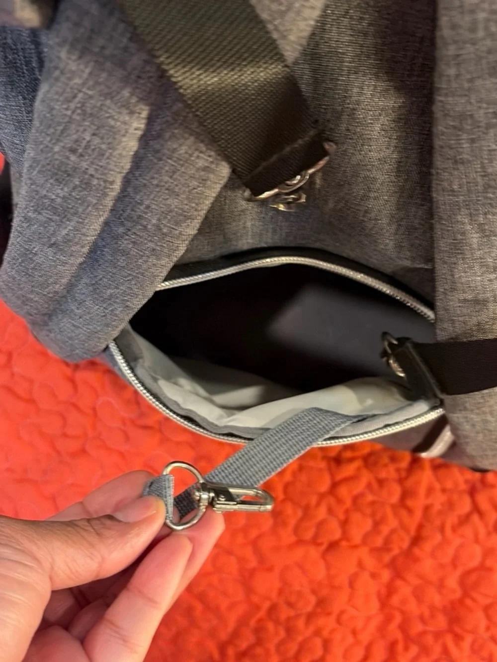 Gray Arrow-Print Men's Backpack